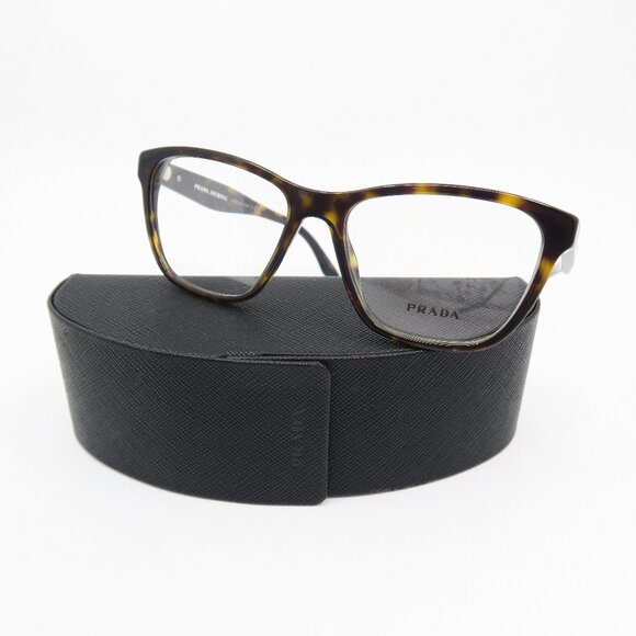 Prada Journal VPR 04T 2AU-1O1 54mm Brown Tortoise Shell New Women's Eyeglasses. - Picture 1 of 8